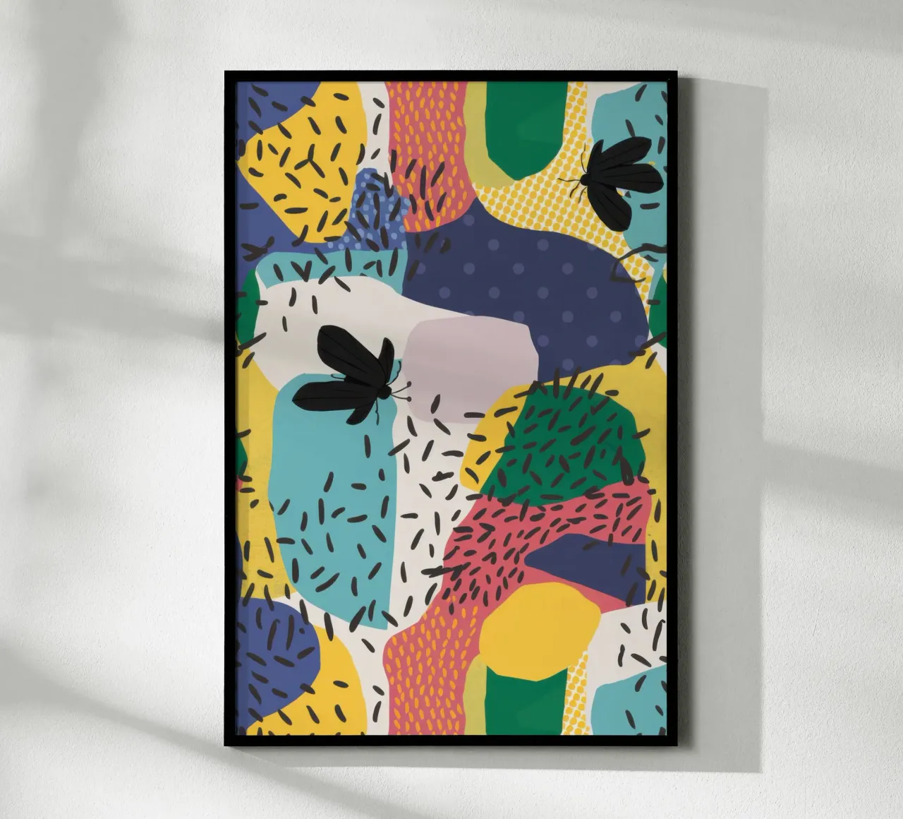 Collage di motivi giocosi poster da Enter Bloom
