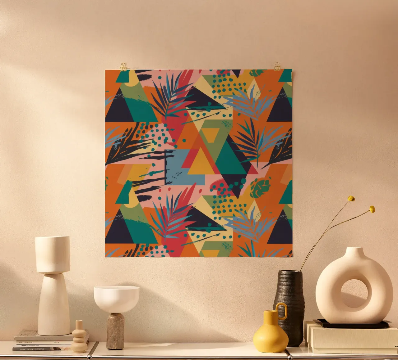 Collage di frammenti tropicali poster da Enter Bloom