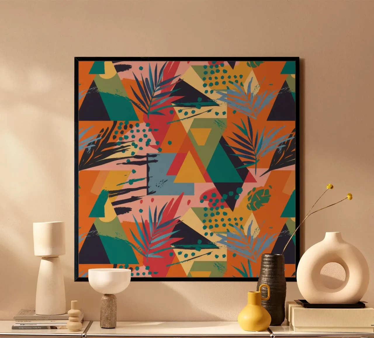 Collage di frammenti tropicali poster da Enter Bloom