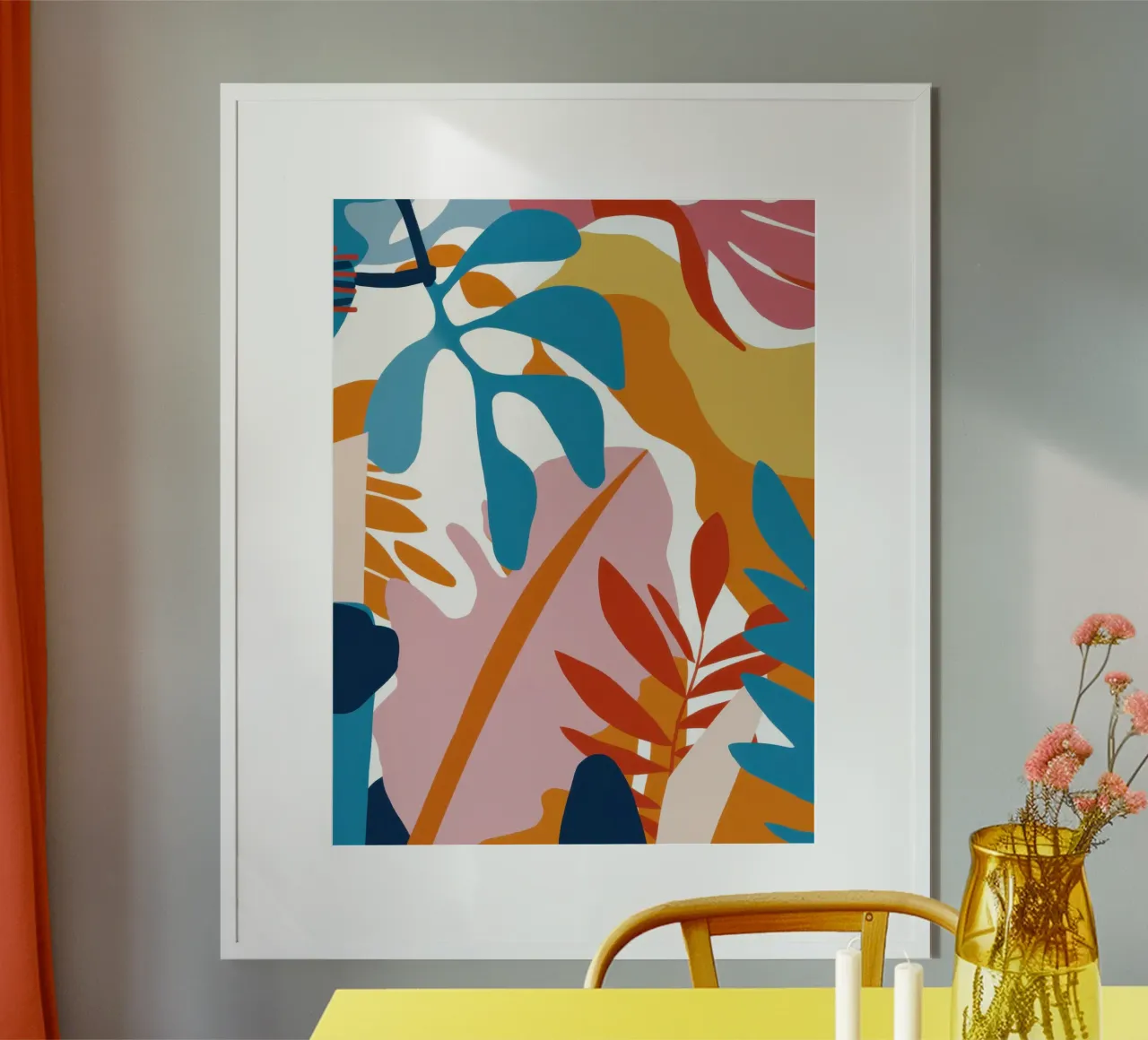 Terracotta Leaf Dance poster da Enter Bloom