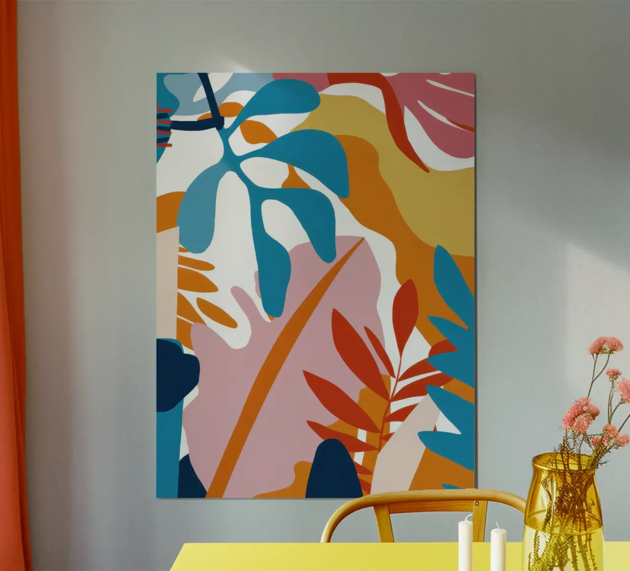 Terracotta Leaf Dance poster da Enter Bloom