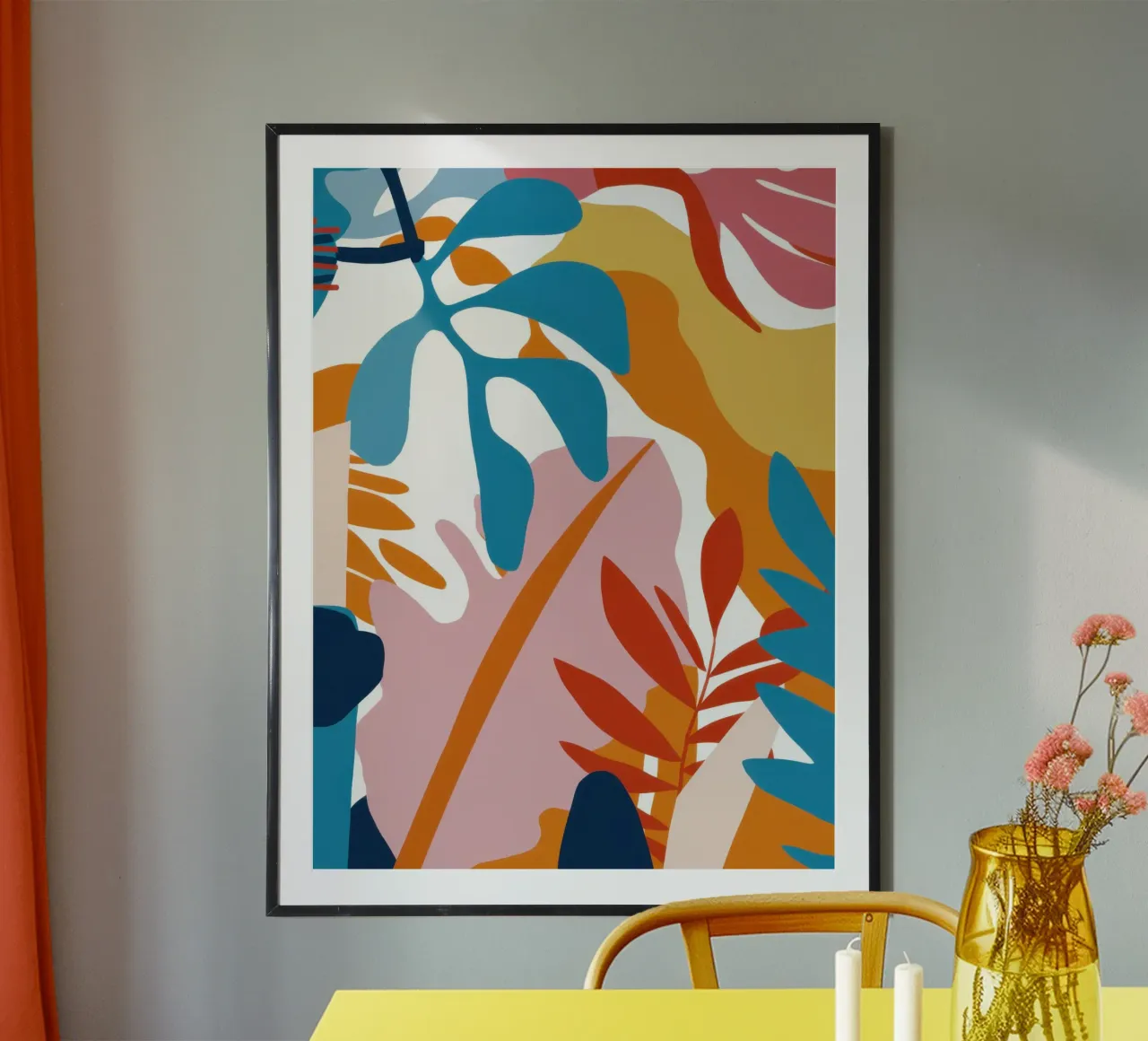 Terracotta Leaf Dance poster da Enter Bloom