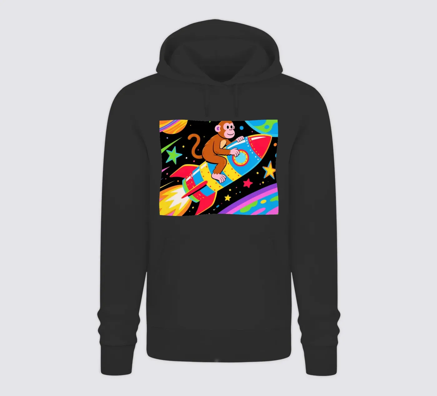 Funny Monkey Rocket felpa con cappuccio da knowledge