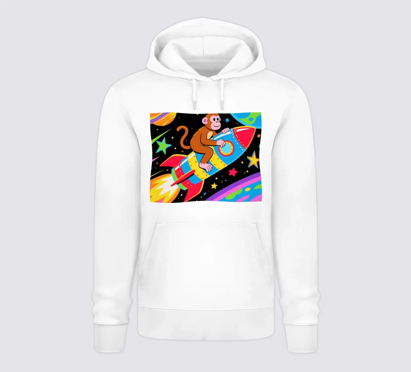 Funny Monkey Rocket felpa con cappuccio da knowledge