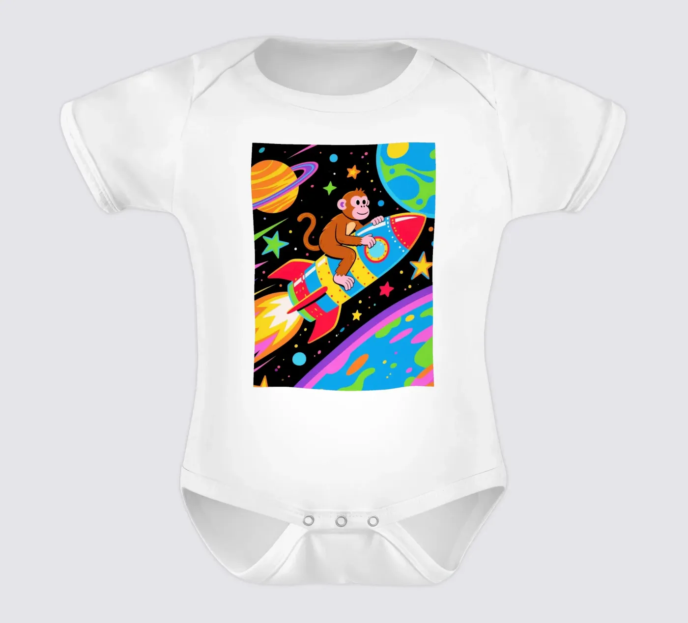 Funny Monkey Rocket body bébé de knowledge