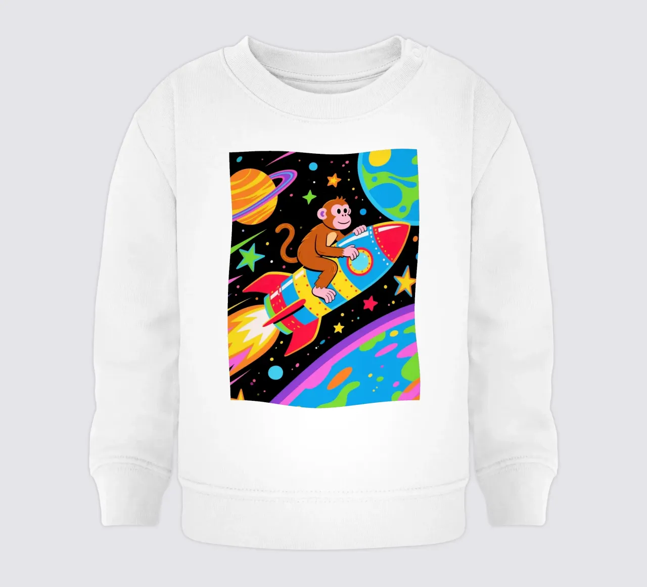 Funny Monkey Rocket felpa neonato da knowledge