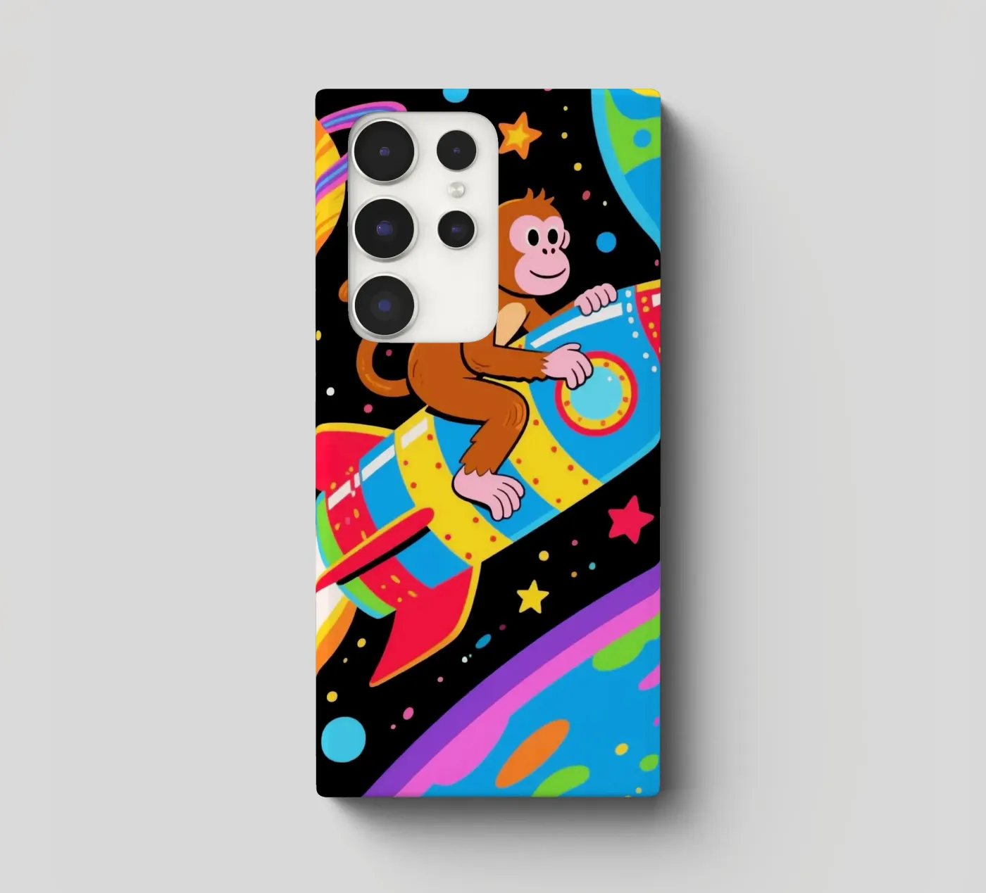 Funny Monkey Rocket Samsung Hülle von knowledge