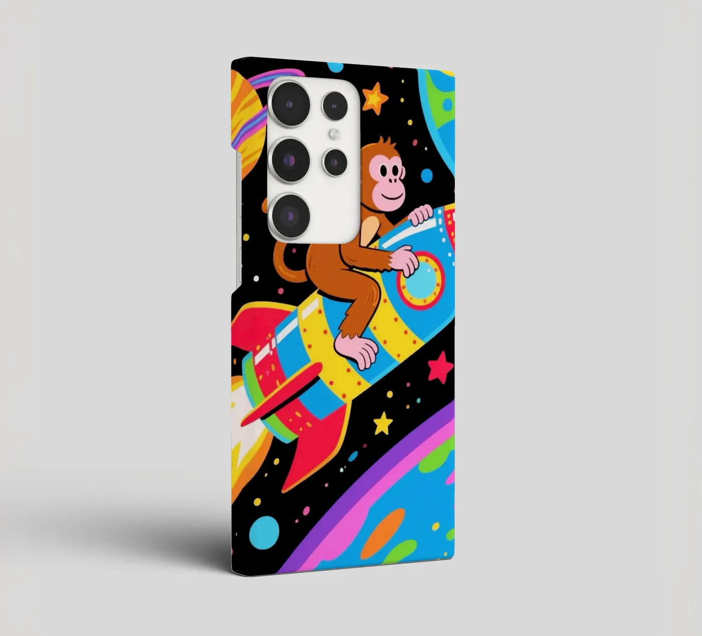 Funny Monkey Rocket cover samsung da knowledge