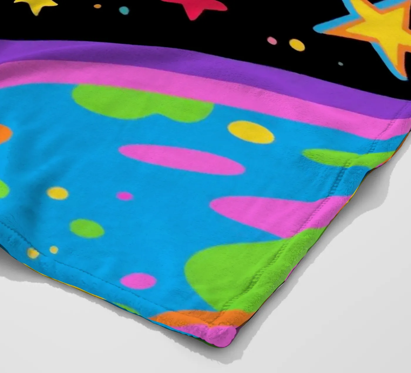 Funny Monkey Rocket Fleecedecke von knowledge