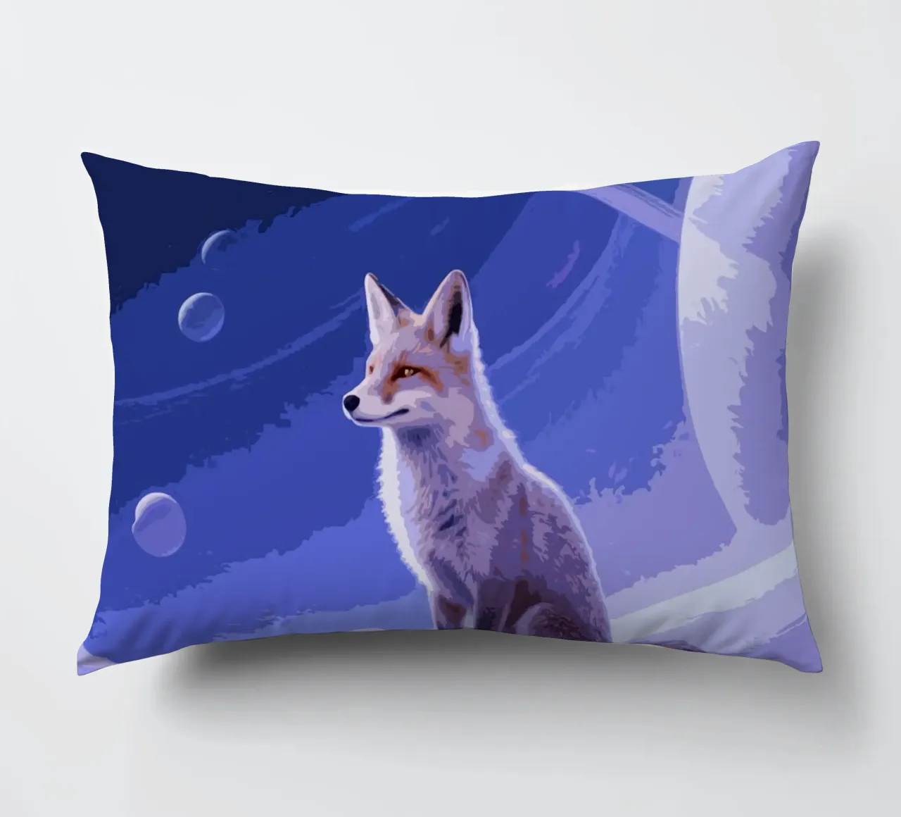 fox in the space cuscino da knowledge