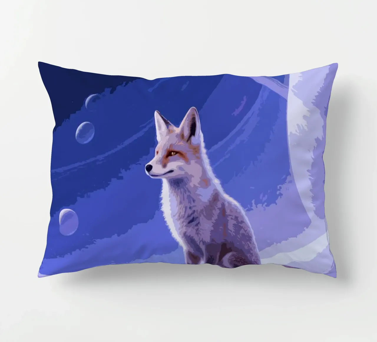 fox in the space cuscino da knowledge