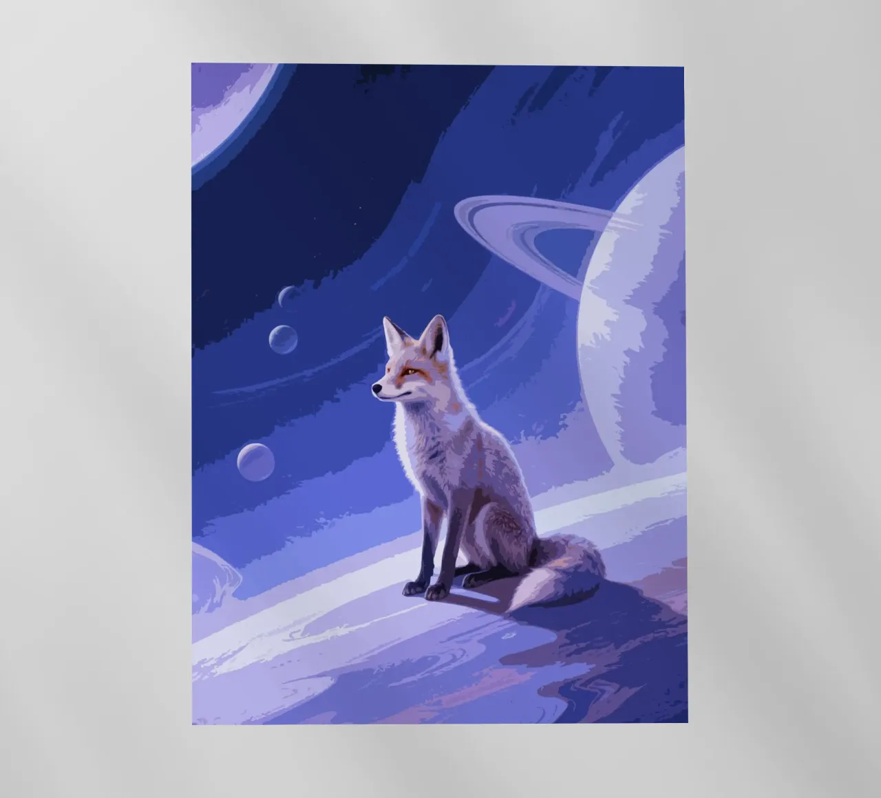 fox in the space pellicola backlit da knowledge