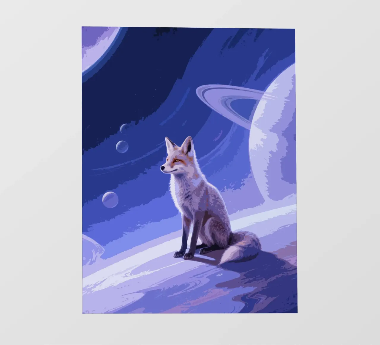 fox in the space pellicola backlit da knowledge