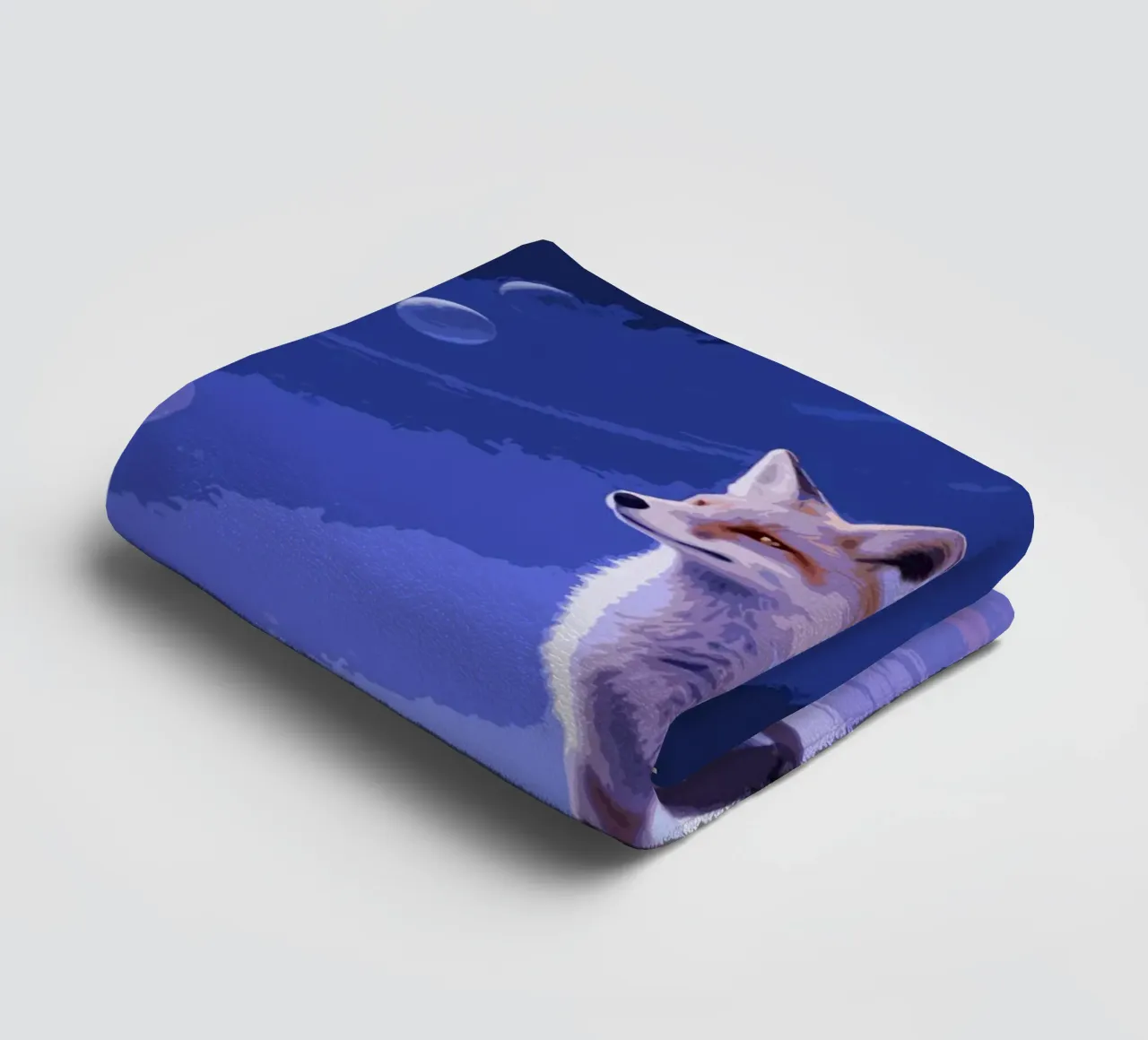 fox in the space asciugamano da bagno da knowledge