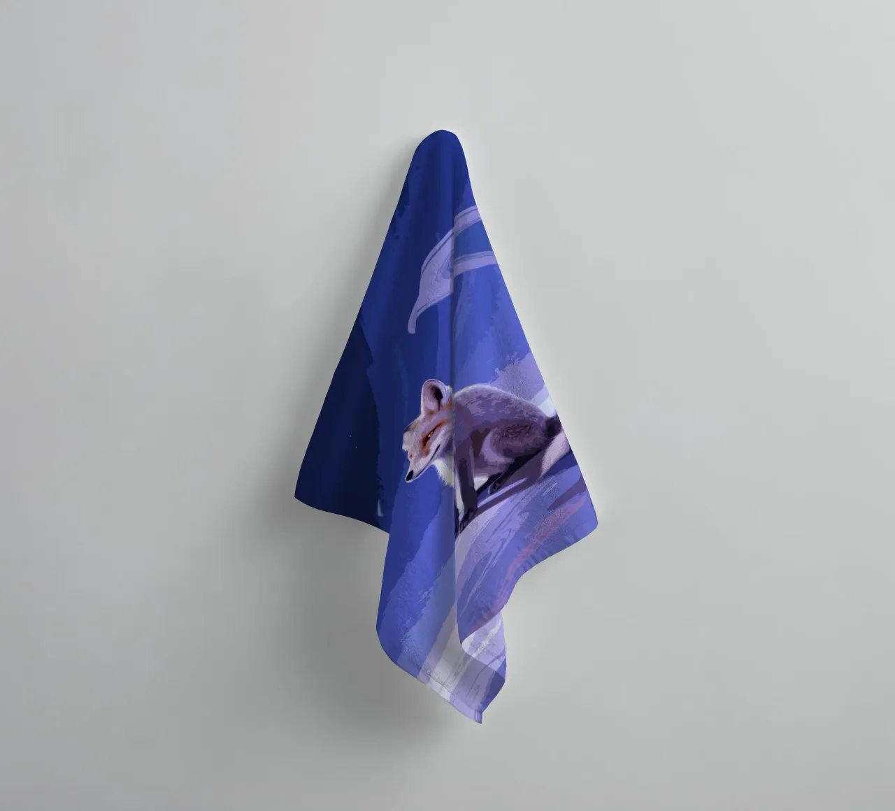 fox in the space asciugamano da bagno da knowledge