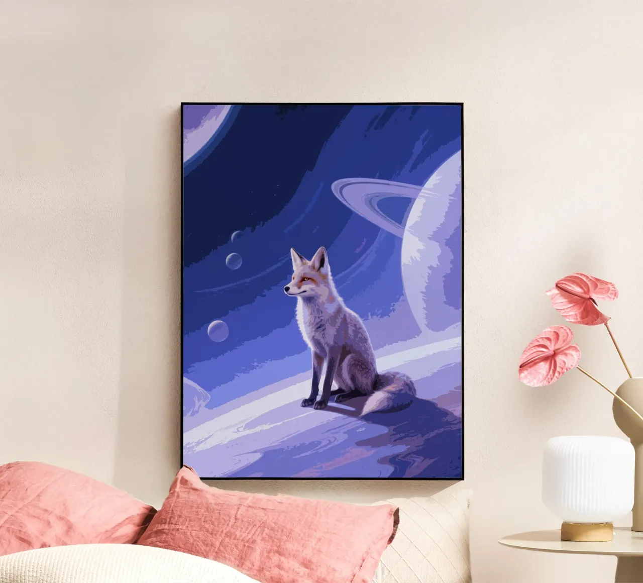 fox in the space plexiglass da knowledge