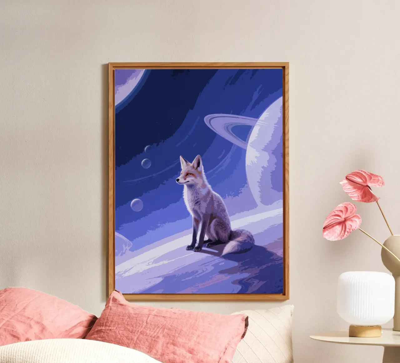fox in the space alluminio dibond da knowledge