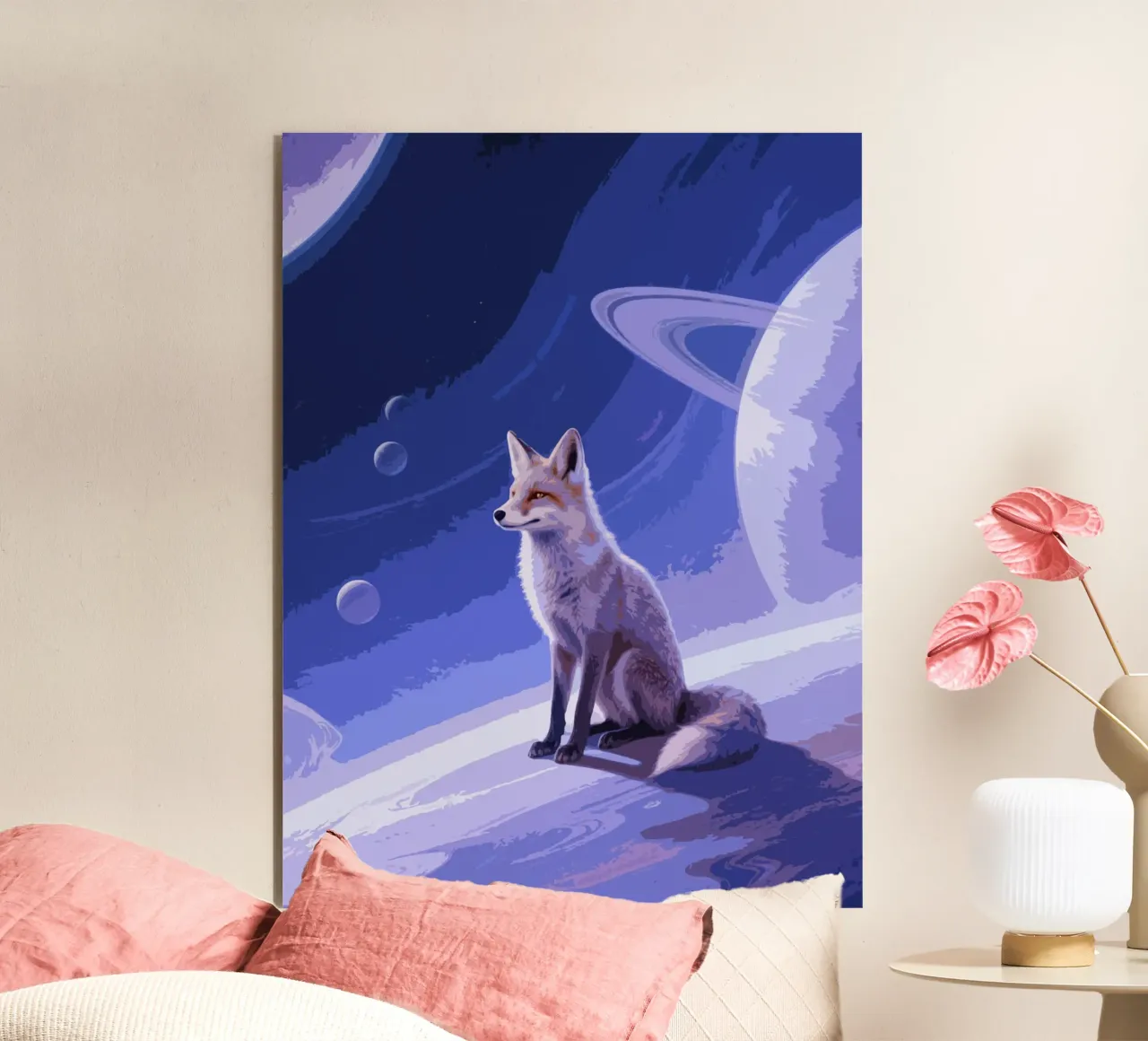 fox in the space alluminio dibond da knowledge