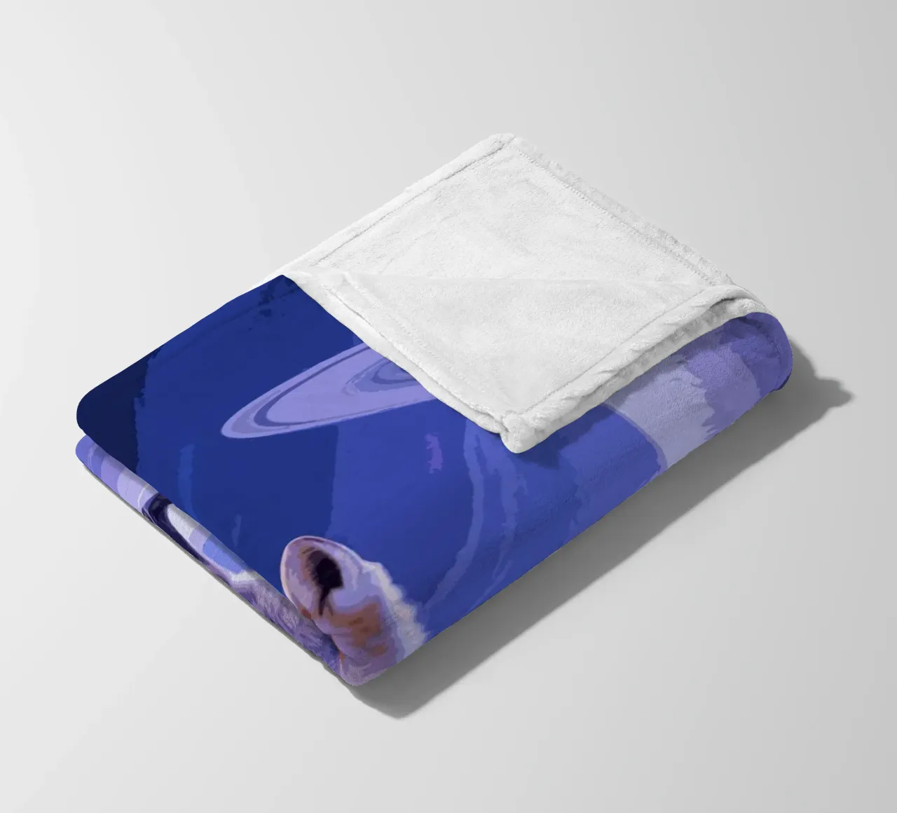fox in the space coperta in pile da knowledge