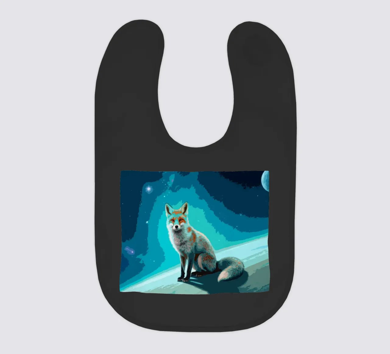 Space Fox Babylätzchen von knowledge