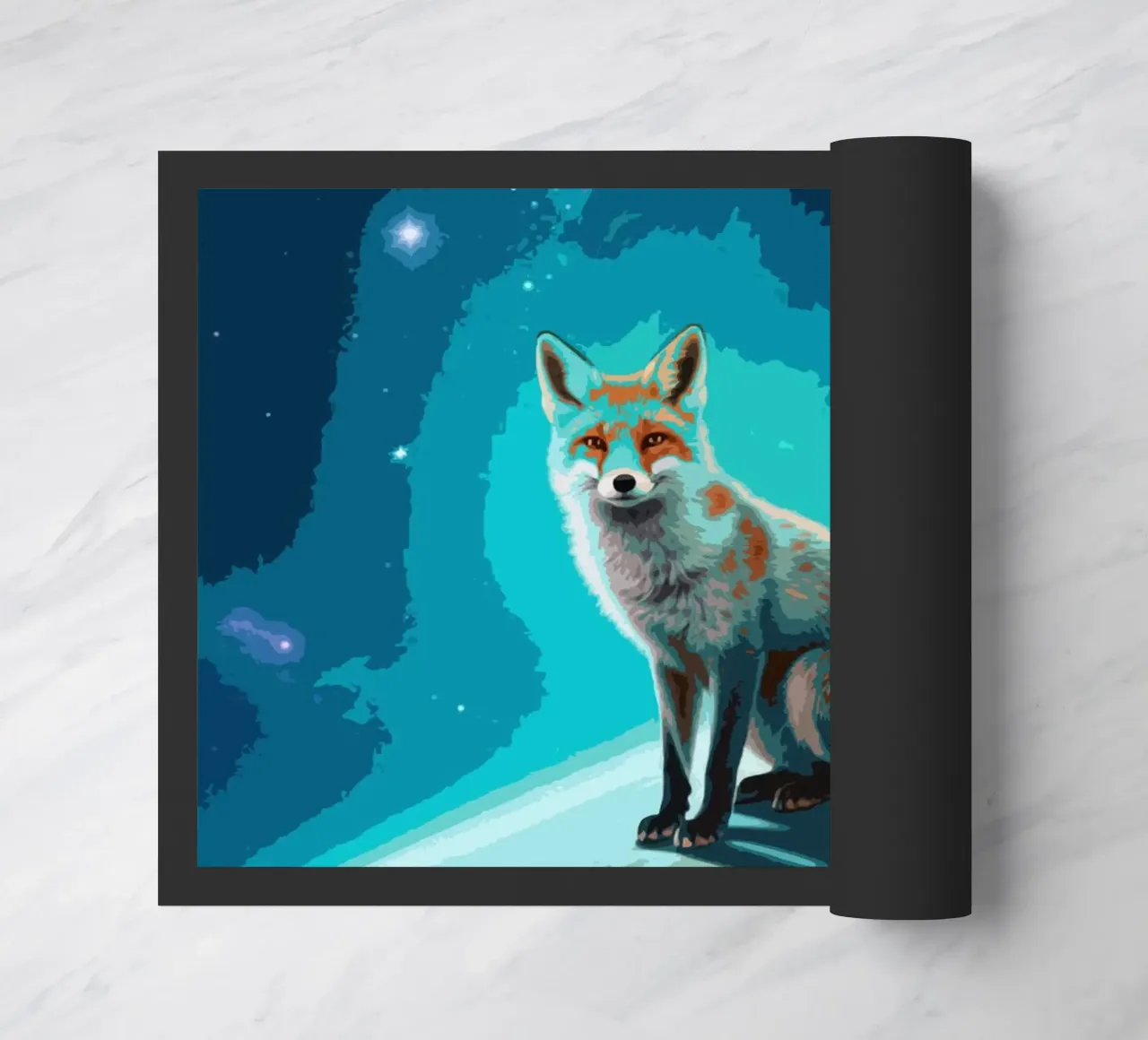Space Fox doormat by knowledge