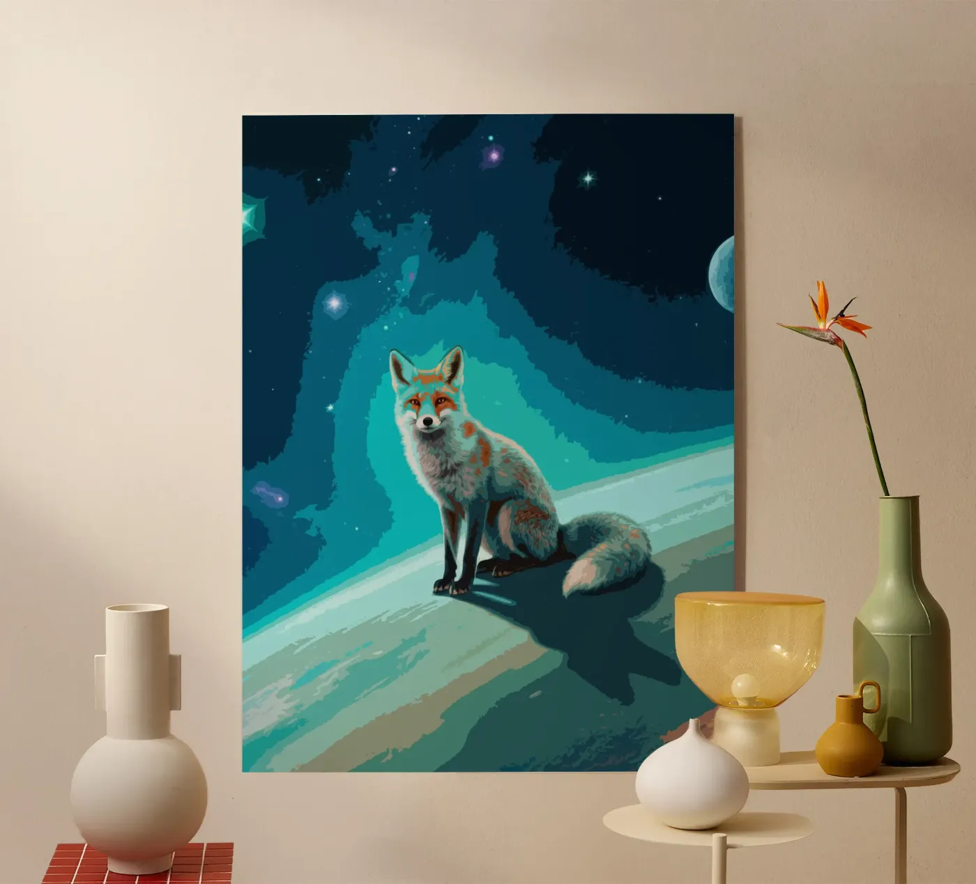 Space Fox Acryl-Glas von knowledge