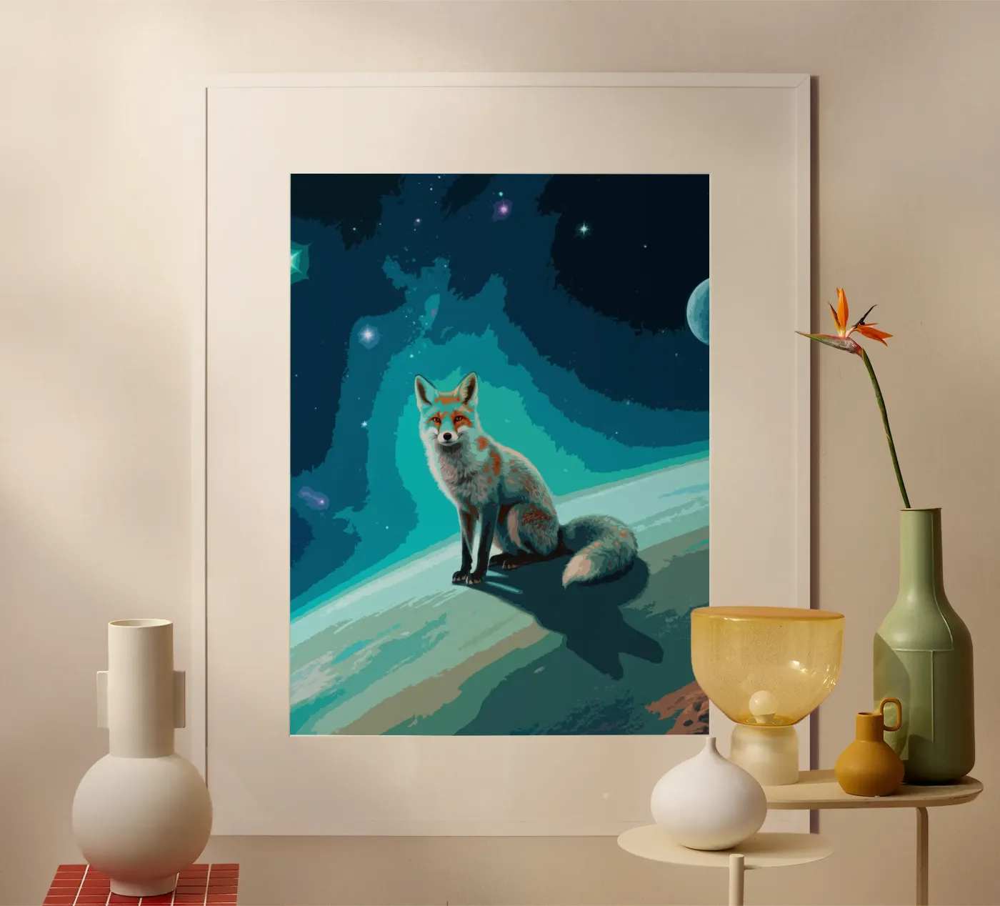 Space Fox poster by knowledge