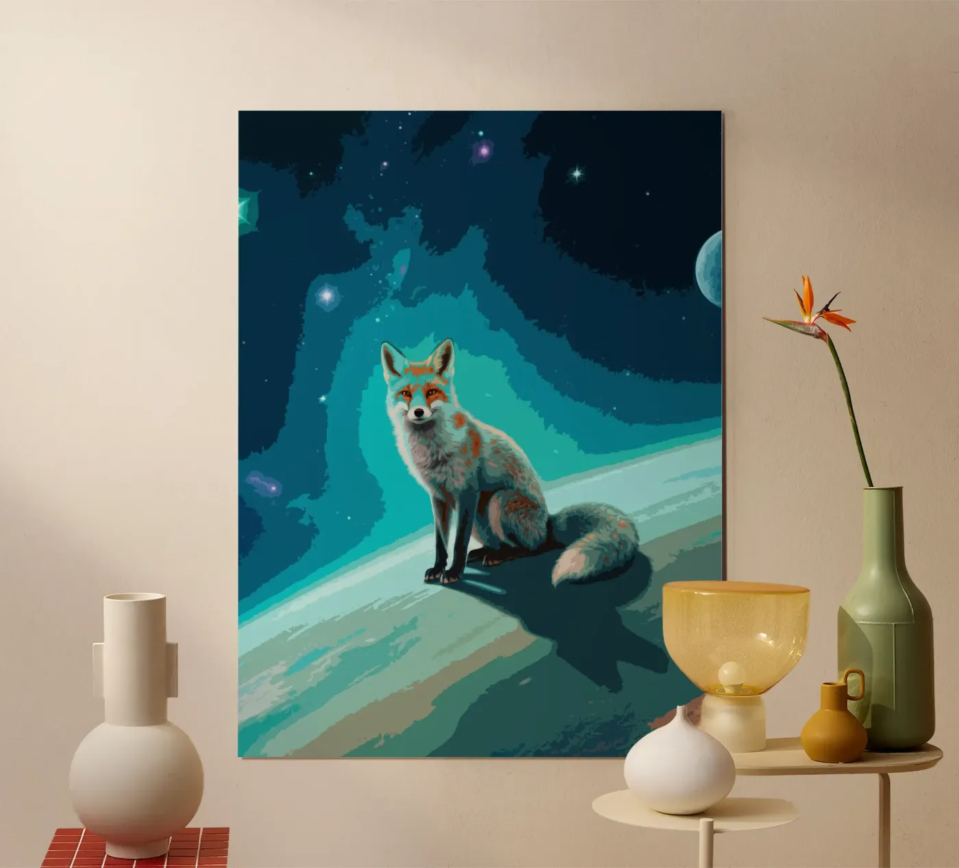 Space Fox poster by knowledge