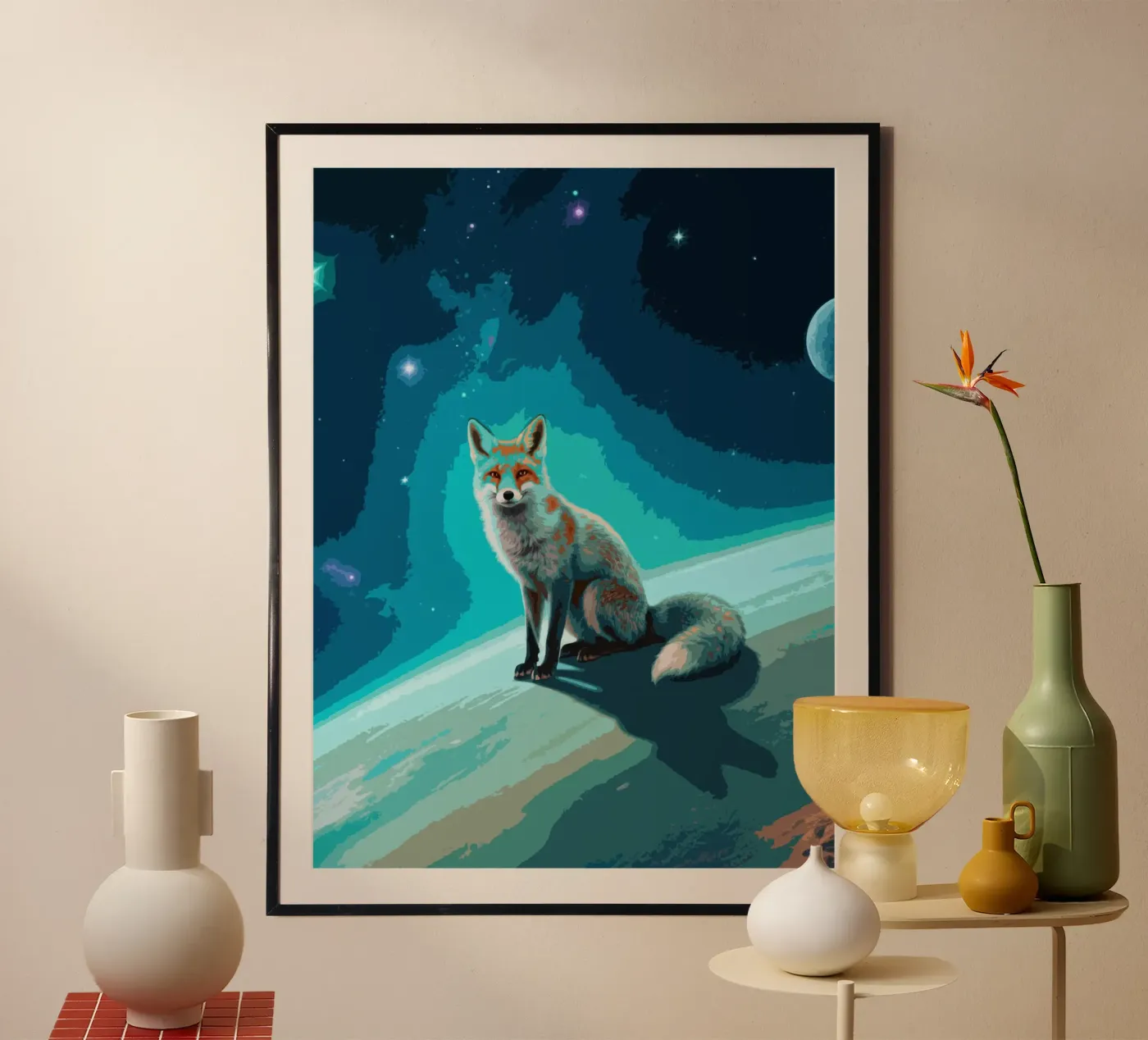 Space Fox poster by knowledge