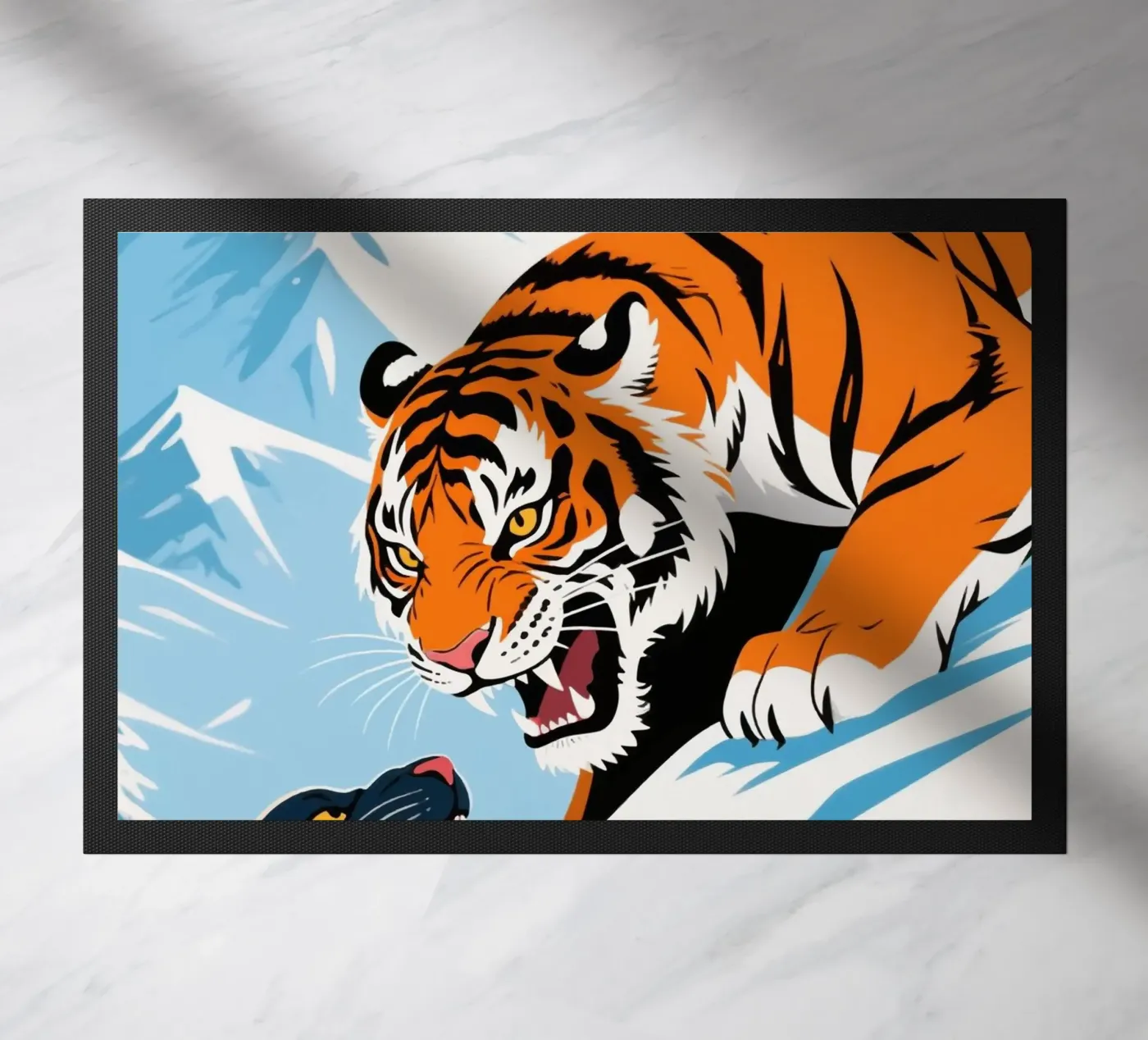 wild tiger doormat by knowledge