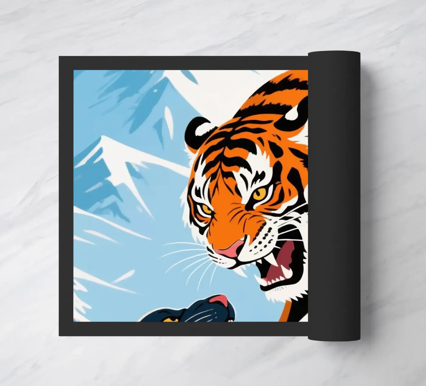 wild tiger doormat by knowledge