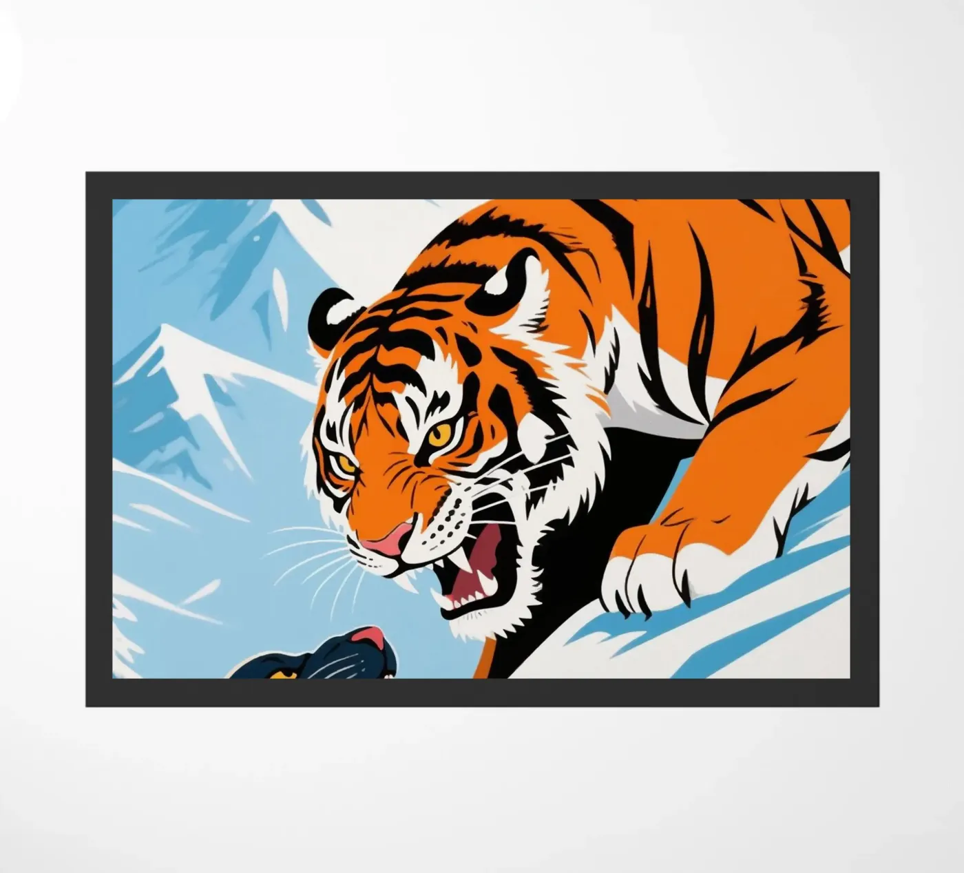 wild tiger doormat by knowledge