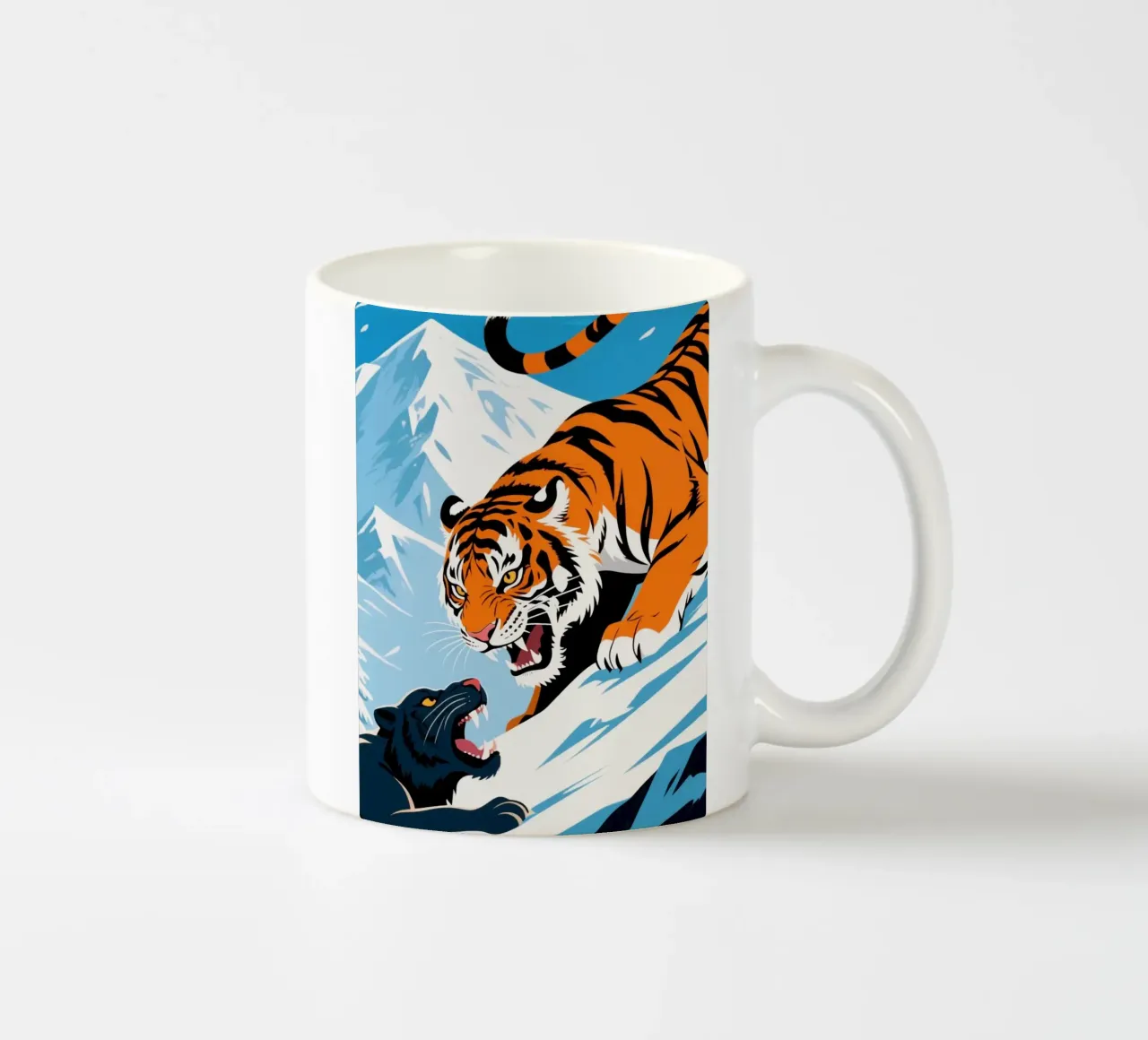 wild tiger tazza in ceramica da knowledge