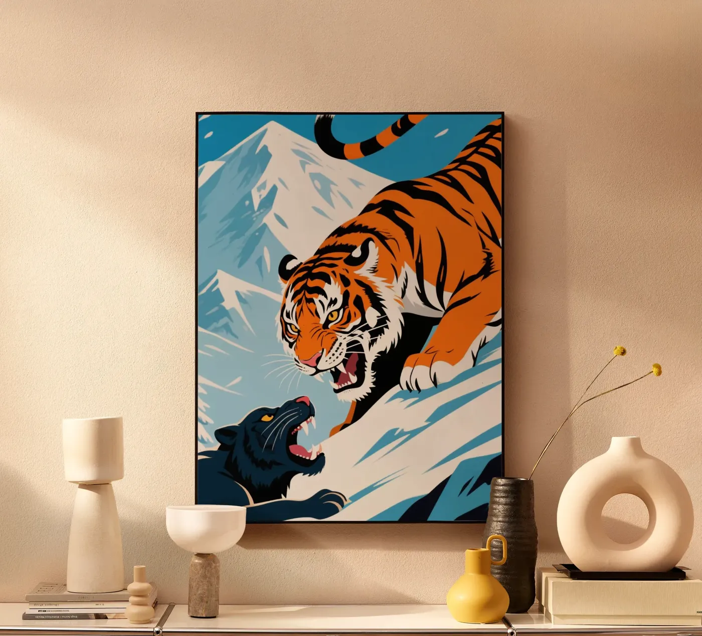 wild tiger Acryl-Glas von knowledge