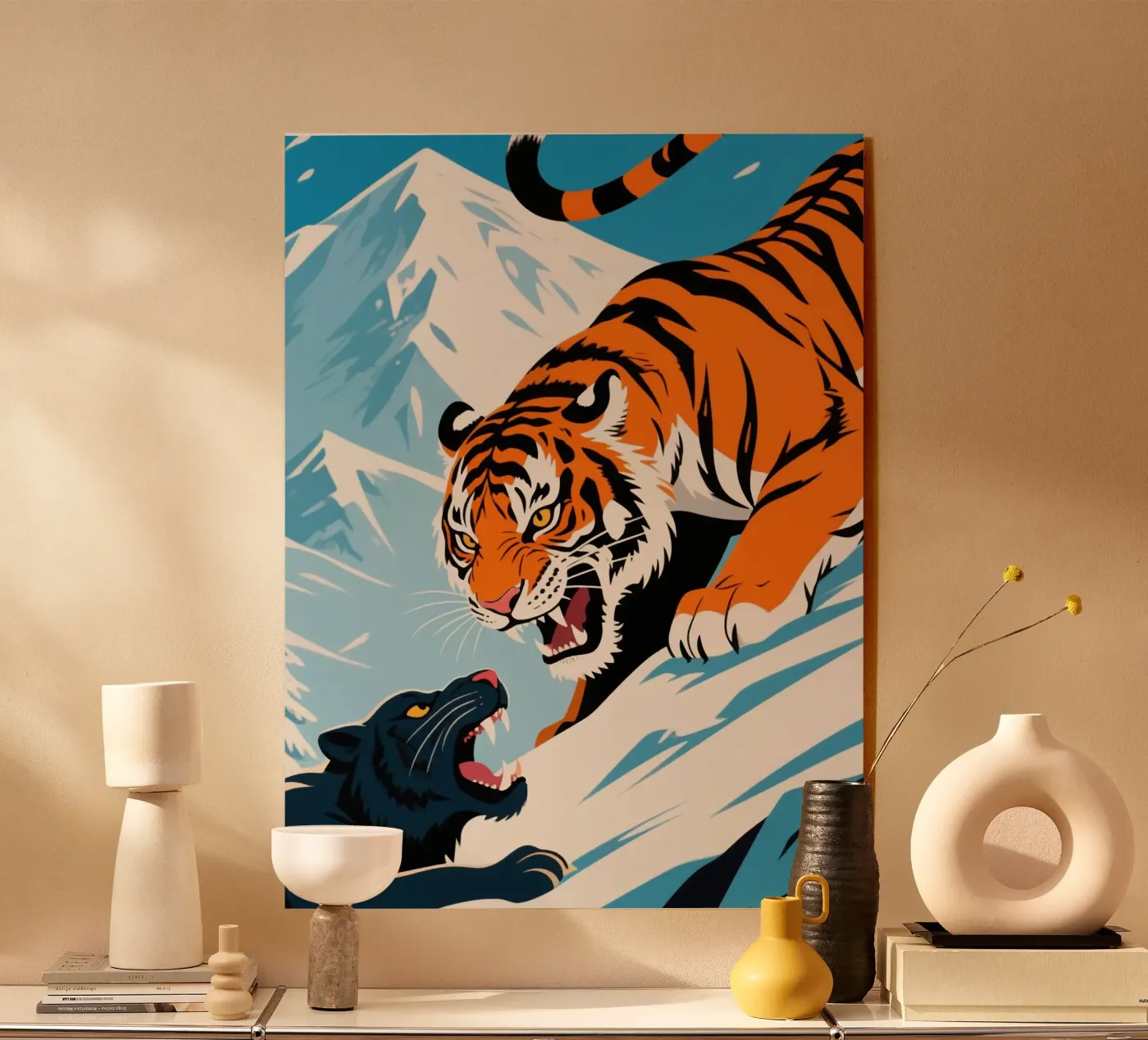 wild tiger Acryl-Glas von knowledge