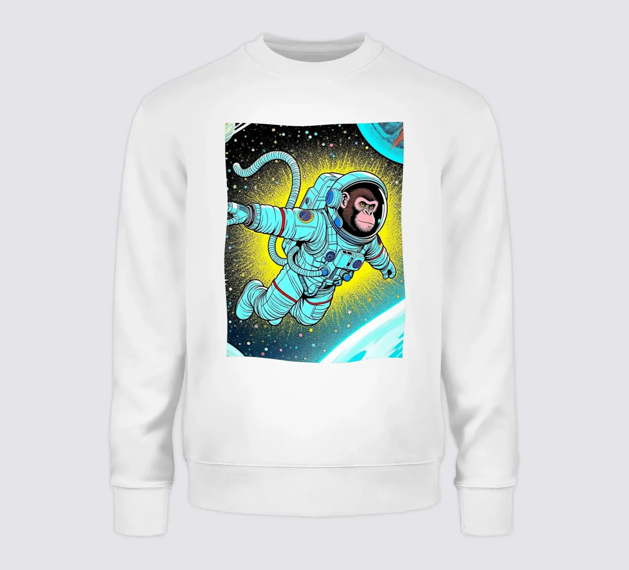 Monkey Astronaut felpa da knowledge