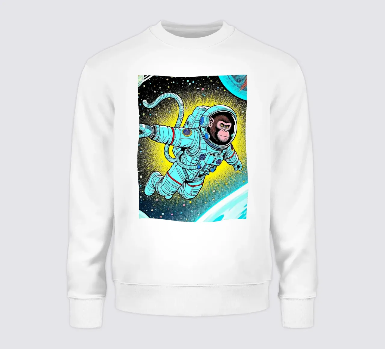 Monkey Astronaut felpa da knowledge