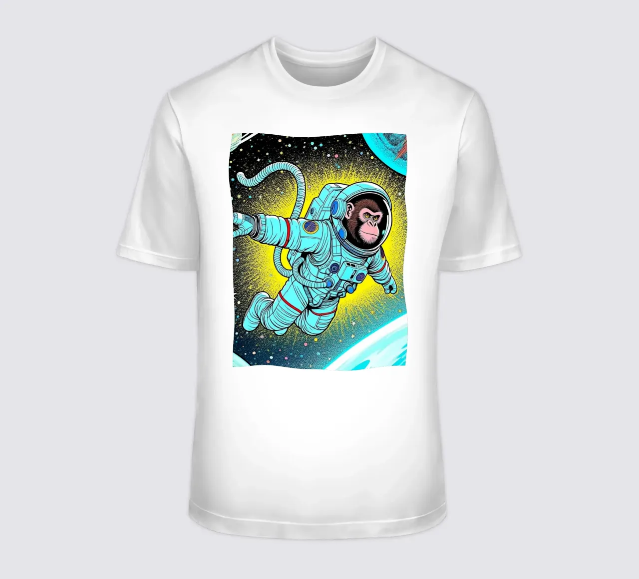 Monkey Astronaut t-shirt da knowledge