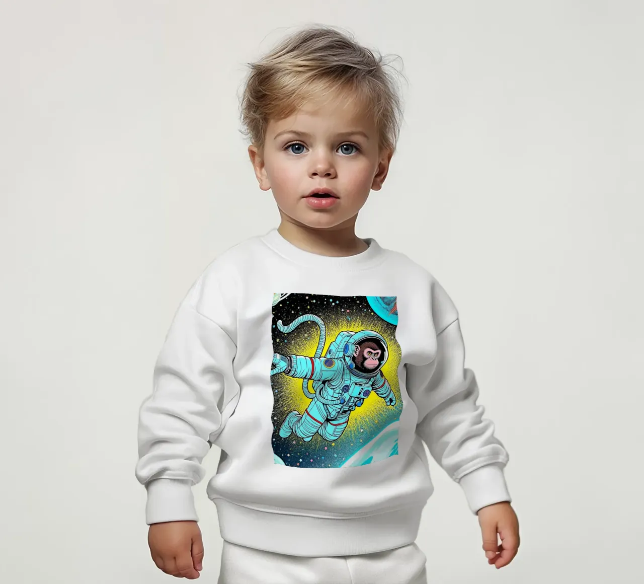 Monkey Astronaut felpa neonato da knowledge