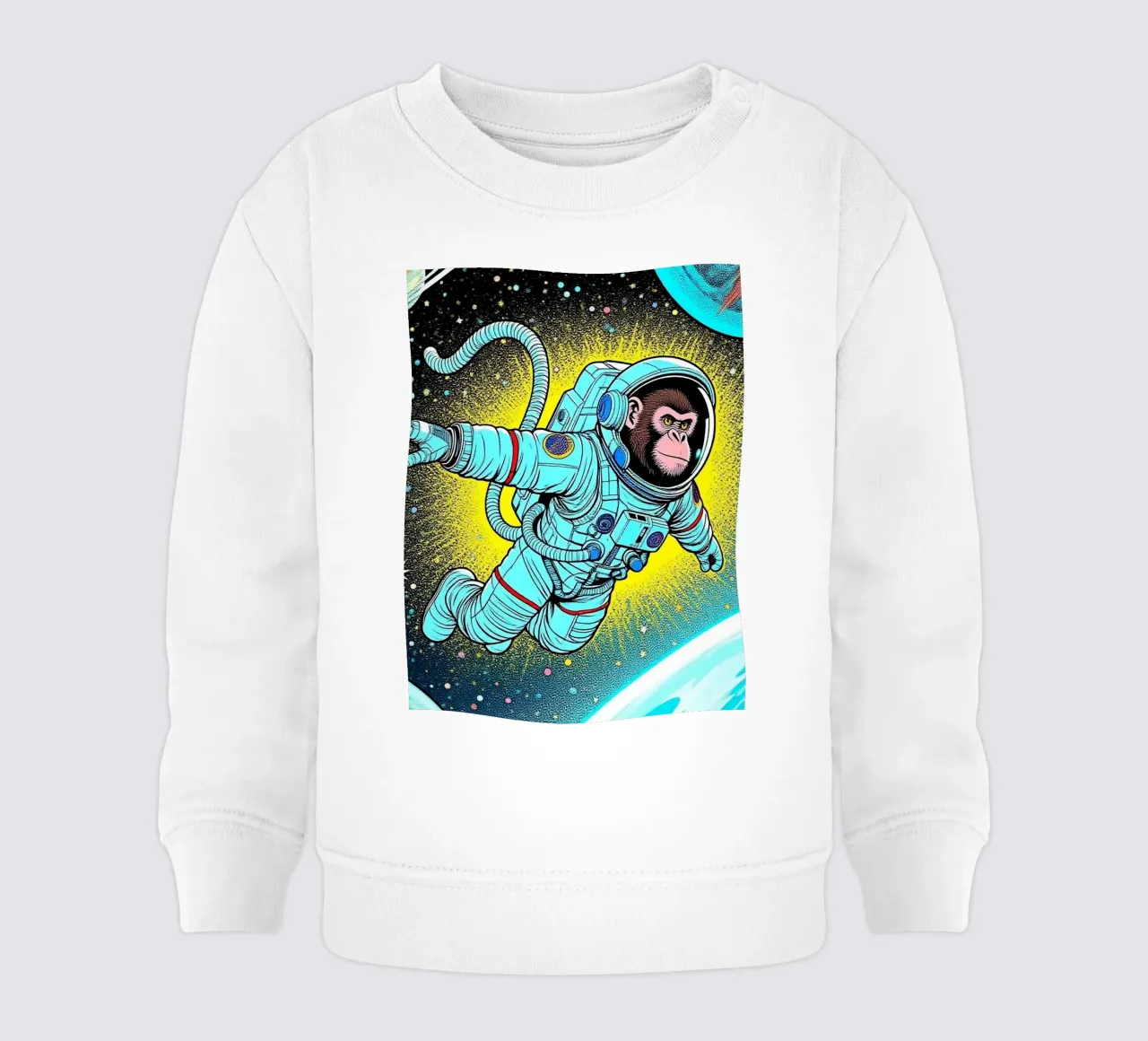 Monkey Astronaut felpa neonato da knowledge