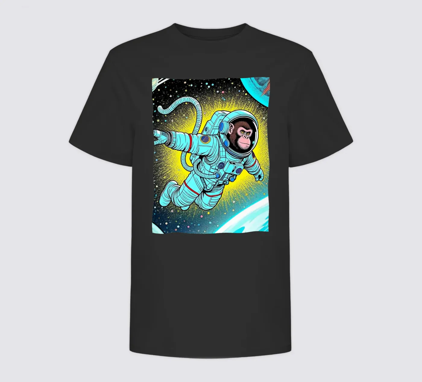 Monkey Astronaut t-shirt bambini da knowledge