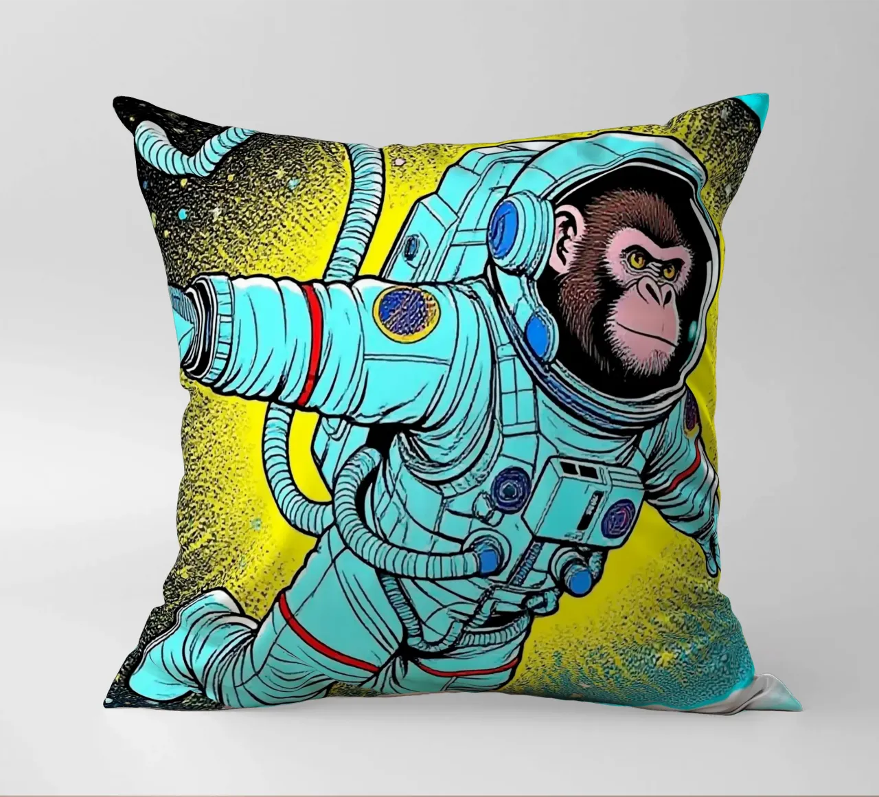 Monkey Astronaut cuscino da knowledge