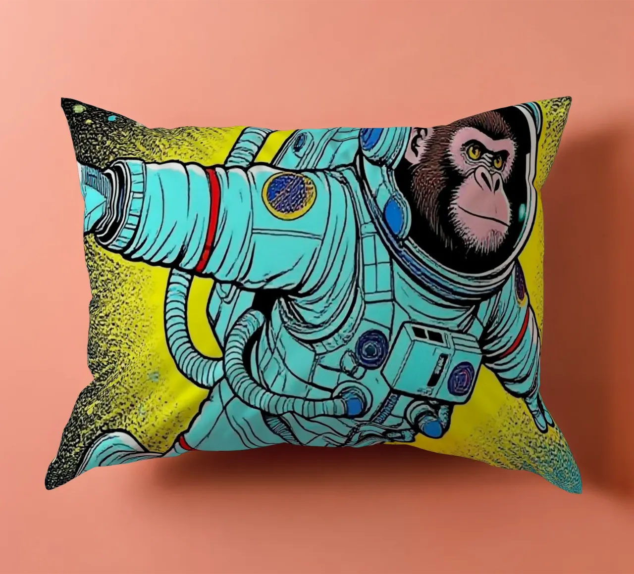 Monkey Astronaut cuscino da knowledge