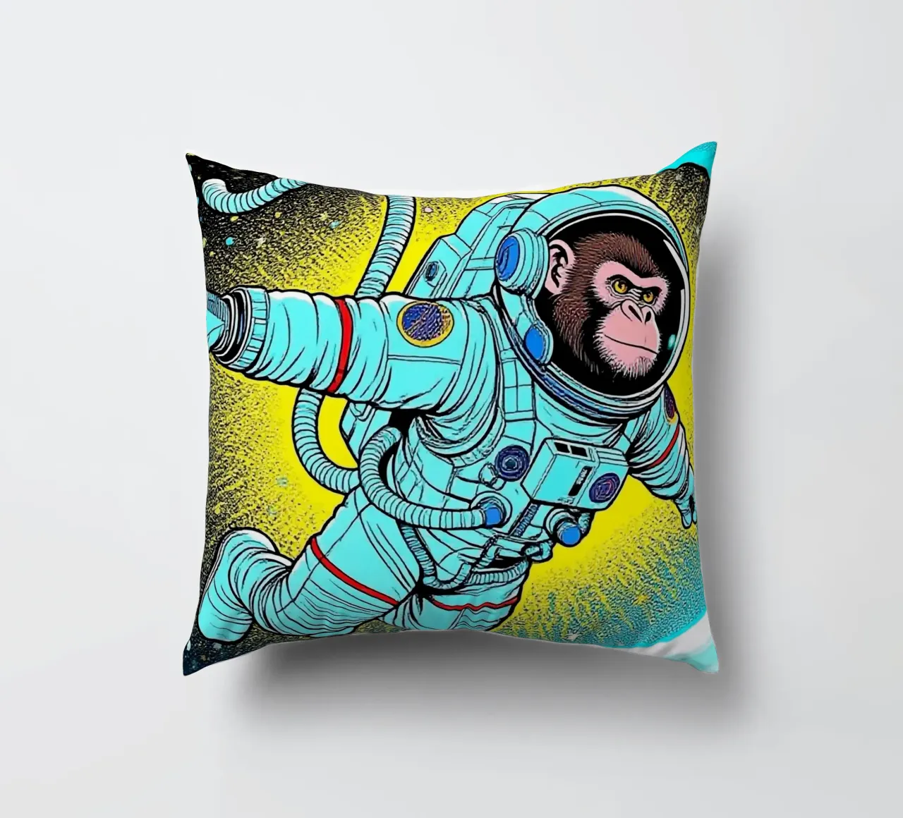 Monkey Astronaut cuscino da knowledge