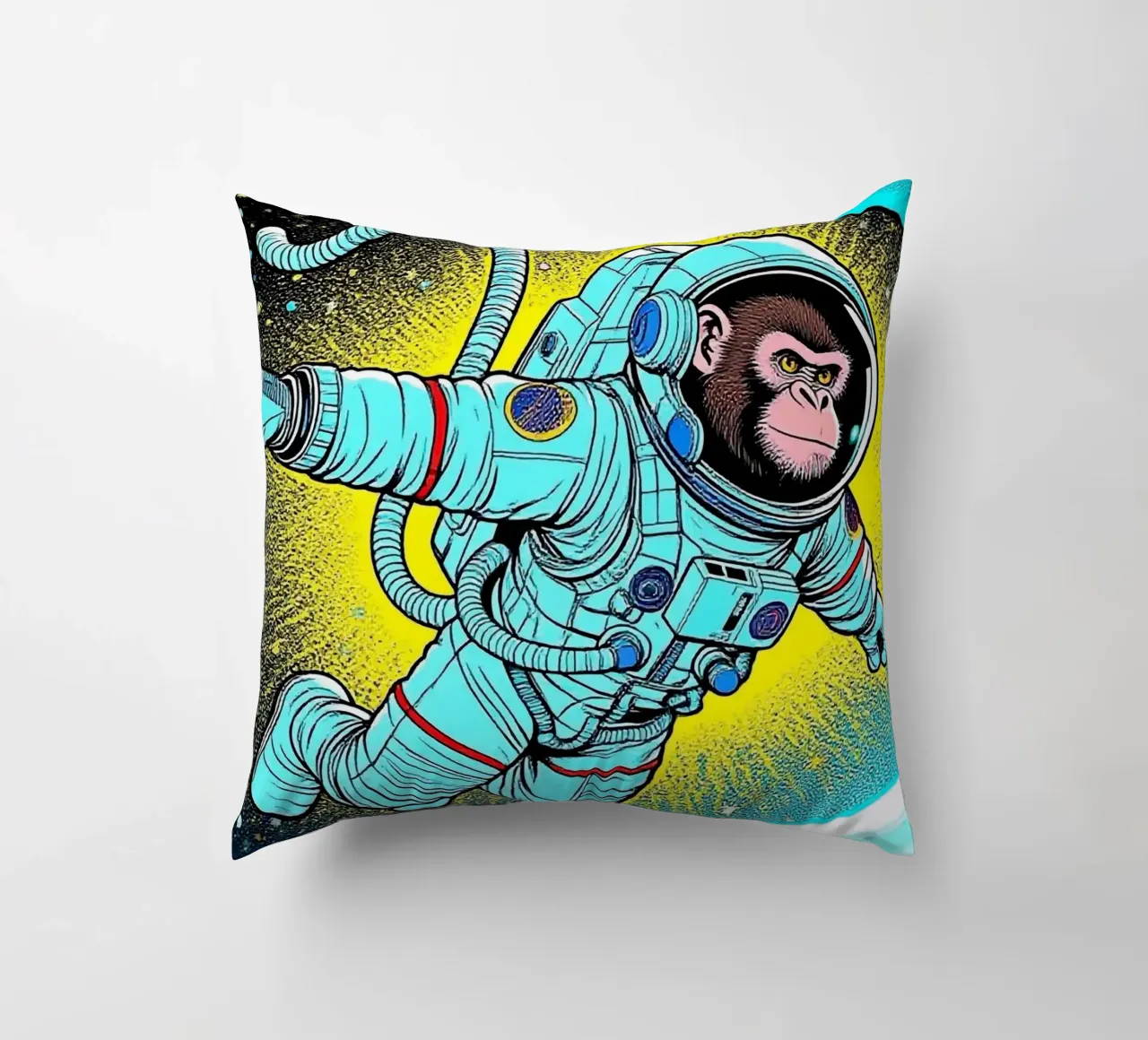 Monkey Astronaut cuscino da knowledge