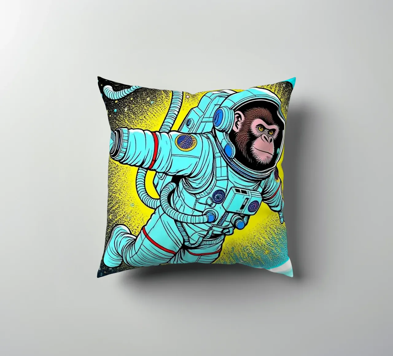 Monkey Astronaut cuscino da knowledge