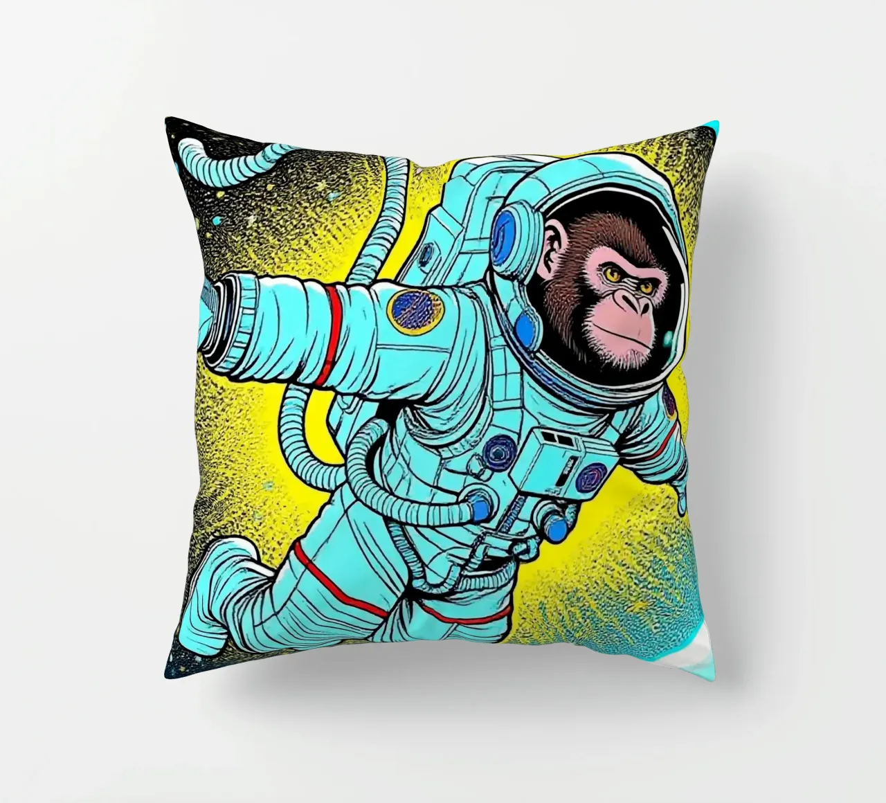 Monkey Astronaut cuscino da knowledge