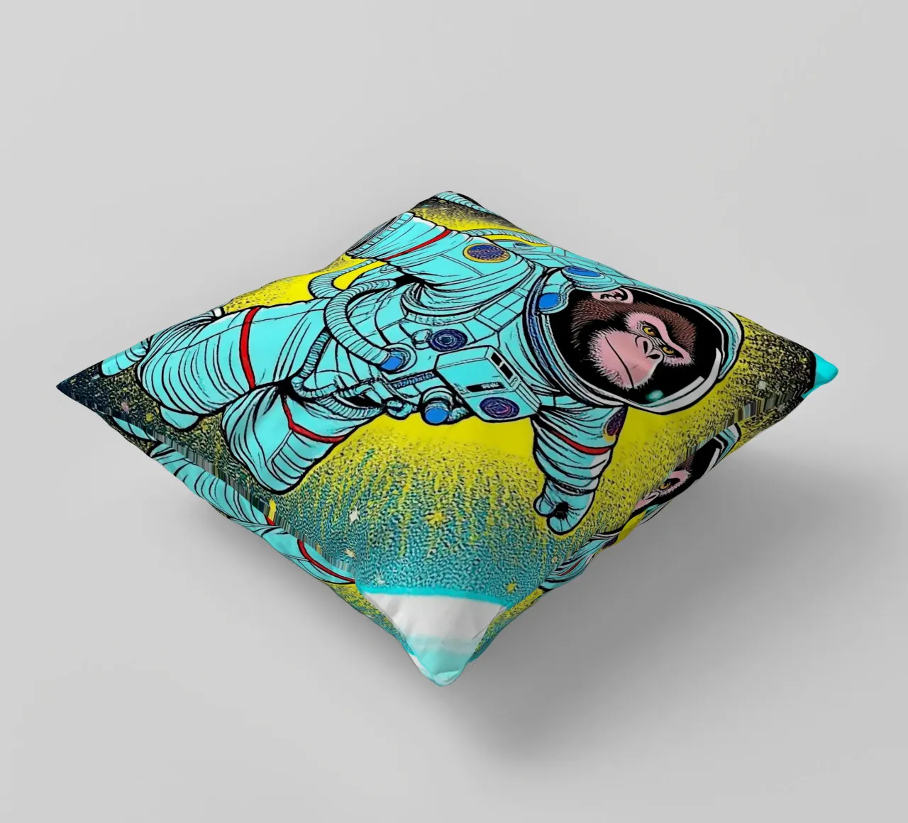 Monkey Astronaut cuscino da knowledge