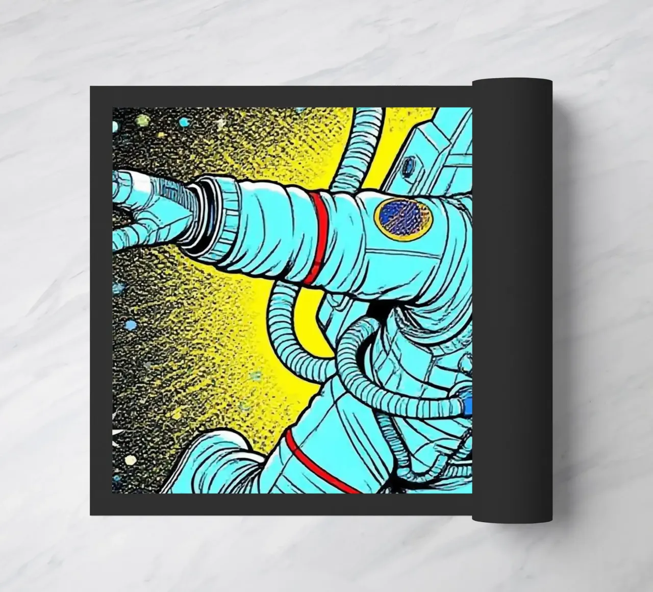 Monkey Astronaut deurmat van knowledge