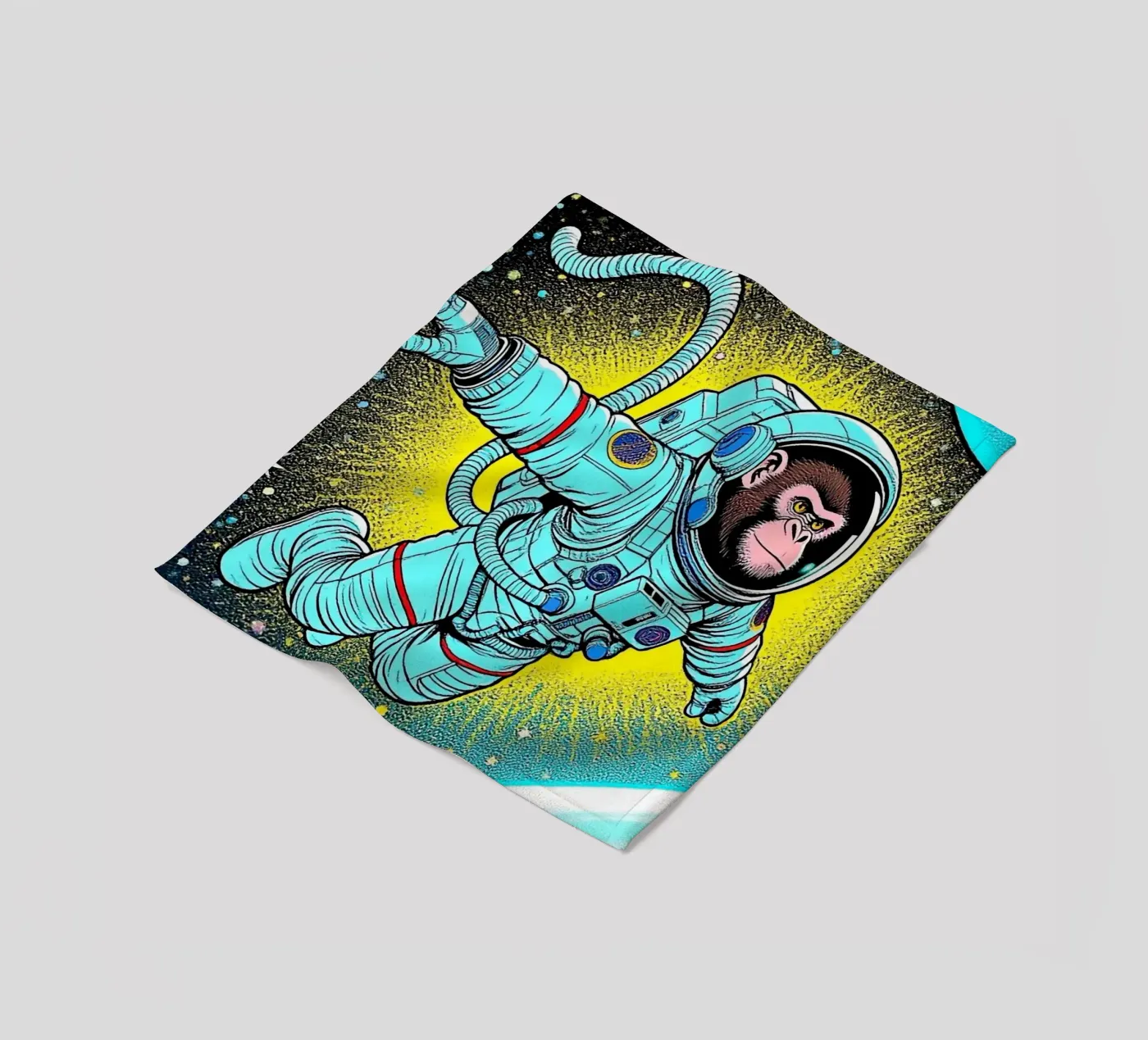 Monkey Astronaut fleecedeken van knowledge